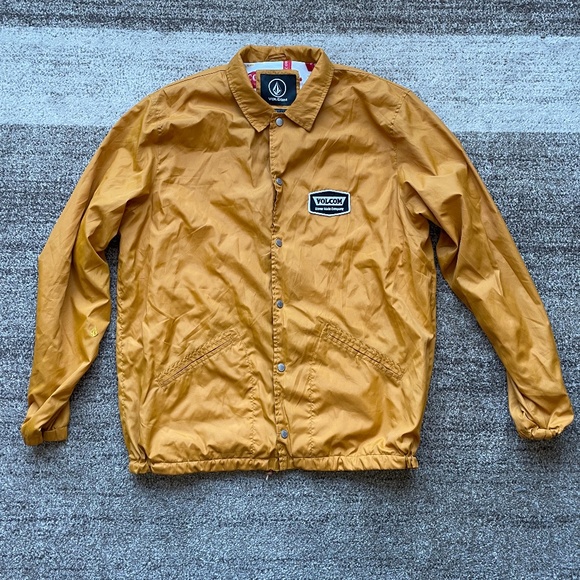 Volcom Other - Volcom Yellow Button-Up Windbreaker